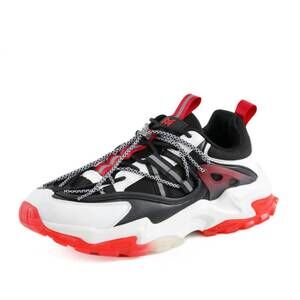 NEW MAZINO men's logic sneaker in black/red